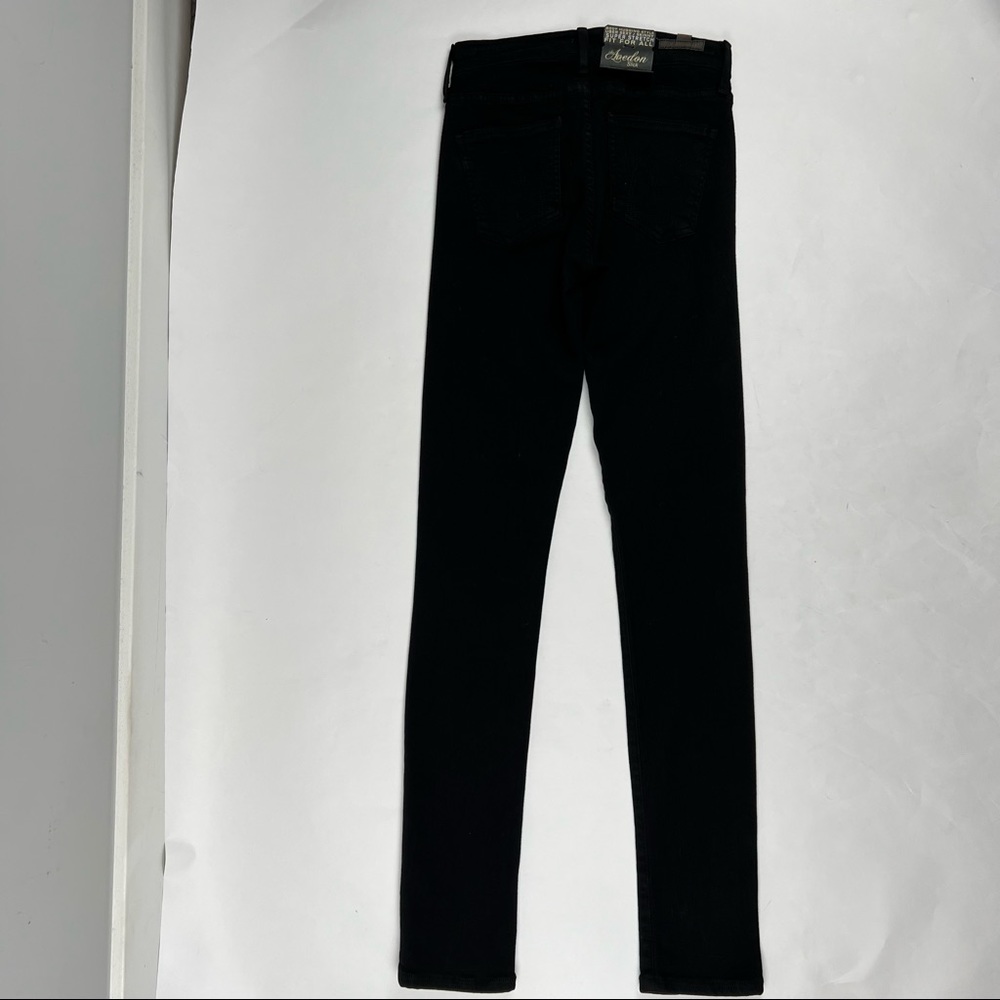 NWT Citizens of Humanity, Avedon Slick, Black Super Stretch Lo-Rise Skinny Sz 25 - Picture 8 of 13